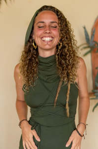 Feminine Dresses Season 25 26: Desert Doof Dress Green