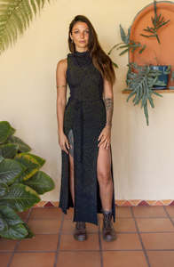 Feminine Dresses Season 25 26: Desert Doof Dress Green SacGrid