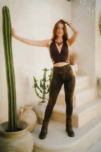 Serpentess Leggings Brown Fern