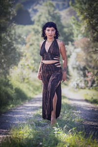Panthera Pants Brown Wood
