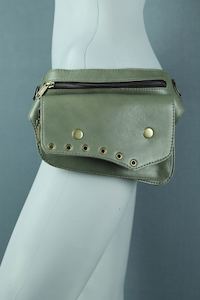 Single Pocket Stud Belt Bag