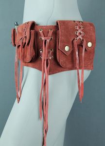 Leather Belt Bags: Small Suede Goa Belt Bag