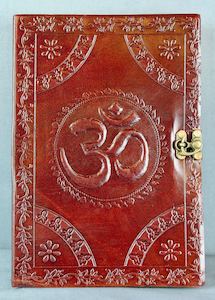 Om Leather Diary - Large