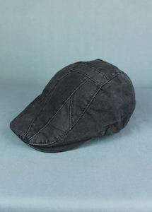 Hats: Cheese Cutter - Black Zig-Zag