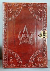 Leather Diaries: Large Pentagram Leather Diary