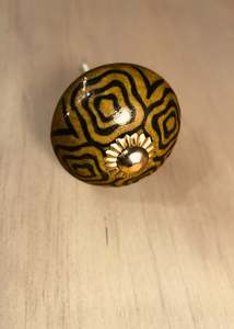 Ceramic Drawer Knobs - Retro Brown