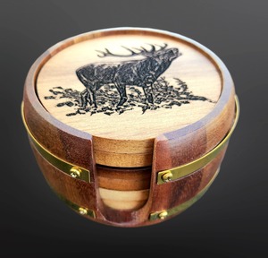 Coaster Set Stags – Wild Gear NZ
