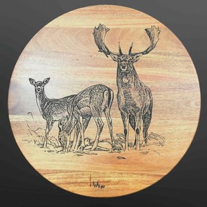 Lazy Susan Fallow Buck with Does – Wild Gear NZ