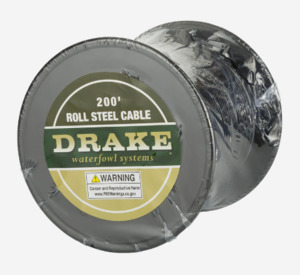 Texas Rig 200ft Steel Cable Roll