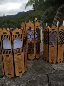 Rechargeable Wooden Lantern - Tabletop