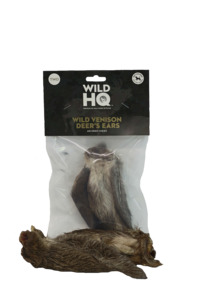 Frontpage: Dog Chew - Air-dried Wild Venison Deer's Ears - Two Pack