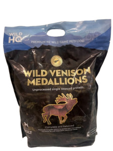 Dogfood - 5Kg Venison Medallions Bundle. Shipping included.