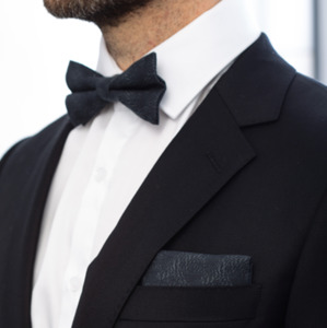 Charcoal Sands Pocket Square