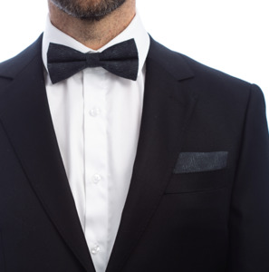 Charcoal Sands Bow Tie