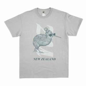 Mens New Zealand T Shirt - Kiwi Sunglasses