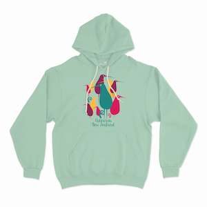 Womens Hoodie -  Retro Kiwi