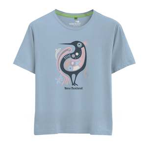 All Product: Womens New Zealand T Shirt - Embroidered Kiwi
