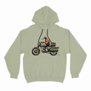 Mens New Zealand Hoodie - Motorbike Kiwi Hoodie