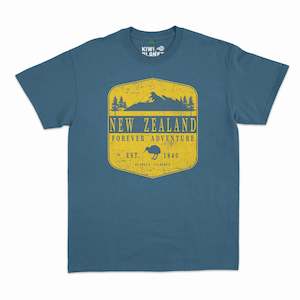 Mens Tees: Mens New Zealand T Shirt - Gold Crest