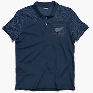 Mens Polos Rugby: Mens Maori Polo Shirt