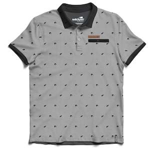 Mens New Zealand Polo Shirt - Ferns and Kiwi