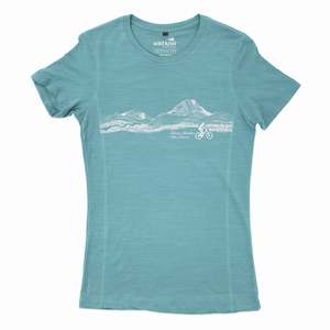 Womens Active Fit NZ T Shirt - Mountains