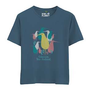 Womens New Zealand T Shirt - Kiwi Crowd