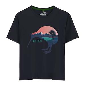 Womens New Zealand T Shirt - Kiwi Mountains