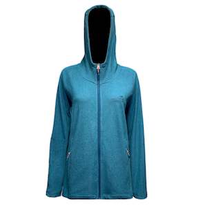 Womens Jackets: Womens Micro Fleece Hoodie - Wild Kiwi