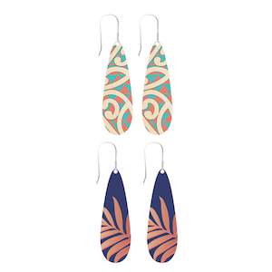 Jewelry: Earring Set Teardrop - Kowhaiwhai