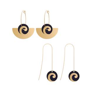 Earring Set plus Chain Drop Earring - Koru