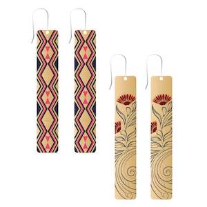 Jewelry: Drop Earring Set - Traditional Art