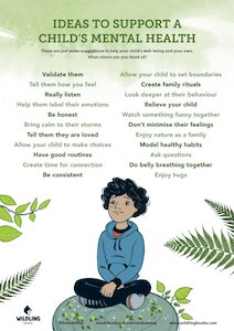 22 Ways To Support A Child's Mental Health Poster - Free Download