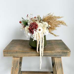 Flower Vase: Petite Pot - Forest green