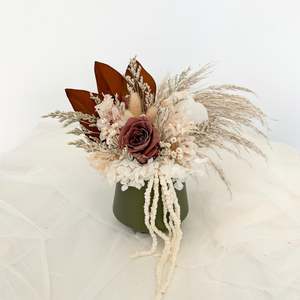 Pretty In Pink: Petite Pot - Chocolate / Forest green