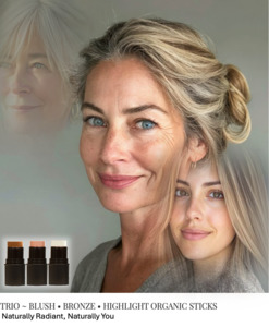 TRIO ~ Blush • Bronze • Highlight • Organic Sticks