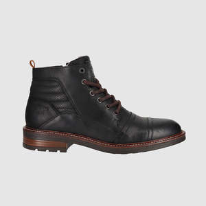 Indiana Lace Up Boots Black