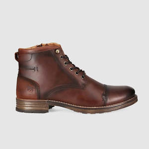 Scotia Lace Up Boots Burnished Brown