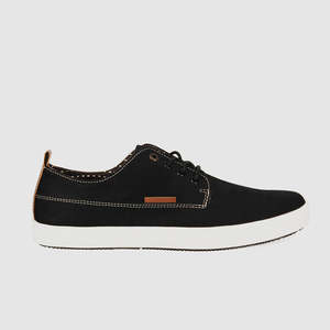 Mens Canvas: Hart Casual Shoes Black