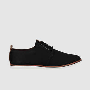 Mens Canvas: Rush Casual Shoes Black