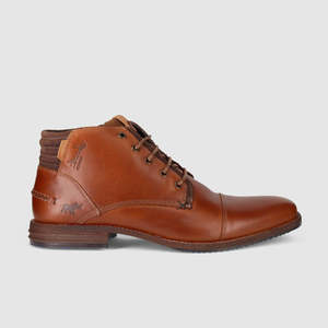 Cognac: Chambers Lace Up Boots Cognac