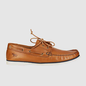 Cognac: Byron Boat Shoes Tan