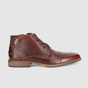 Lace Up Boots: Chambers Lace Up Boots Dark Brown