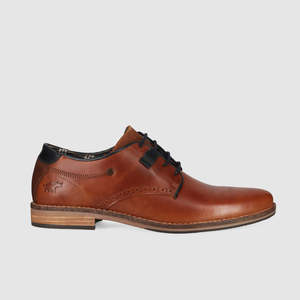 Mens Leather Spring Footwear: Greco Dress Shoes Tan