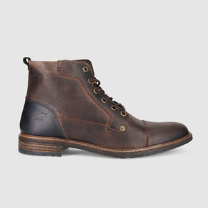 Clifton Lace Up Boots Dark Brown