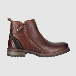 Hunter Zip Up Boots Dark Brown