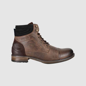 Benson Lace Up Boots Dark Grey