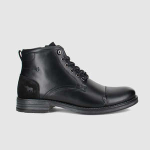 Mens Black Leather Lace Up Boots: Scotia Lace Up Boots Black