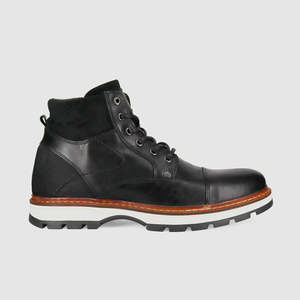 Mens Black Leather Lace Up Boots: Blackwood Lace Up Boots Black