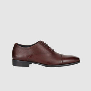 Mens Dark Brown Leather Dress Shoes: Pyne Dress Shoes Dark Brown